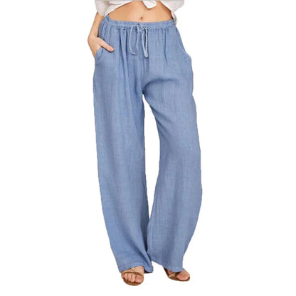 Zomer Linnen Broek Dames – Relaxed Fit met Elastische Taille