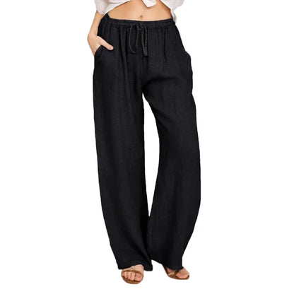 Zomer Linnen Broek Dames – Relaxed Fit met Elastische Taille