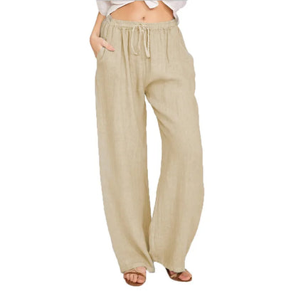 Zomer Linnen Broek Dames – Relaxed Fit met Elastische Taille