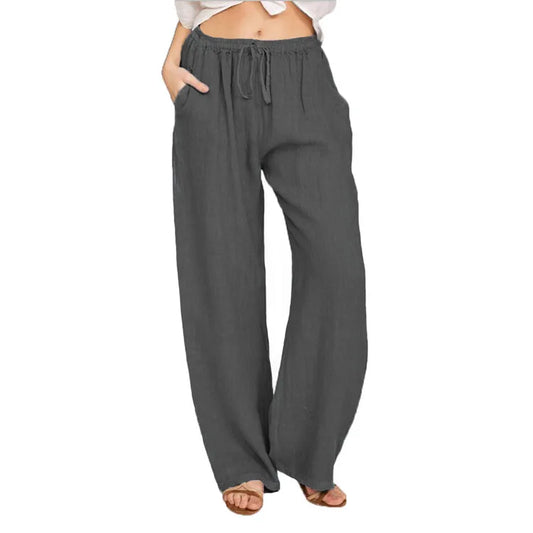 Zomer Linnen Broek Dames – Relaxed Fit met Elastische Taille