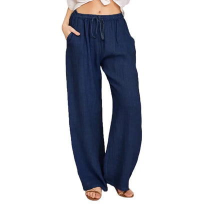 Zomer Linnen Broek Dames – Relaxed Fit met Elastische Taille