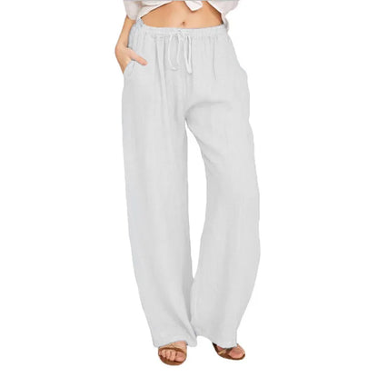 Zomer Linnen Broek Dames – Relaxed Fit met Elastische Taille